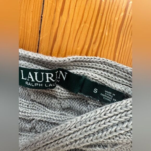 Lauren Ralph Lauren Grey Cable-knit Sweater - Picture 4 of 6